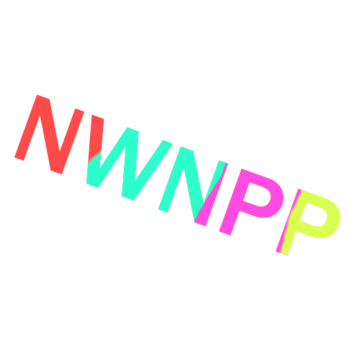 A colorful lettermark of NWNPP